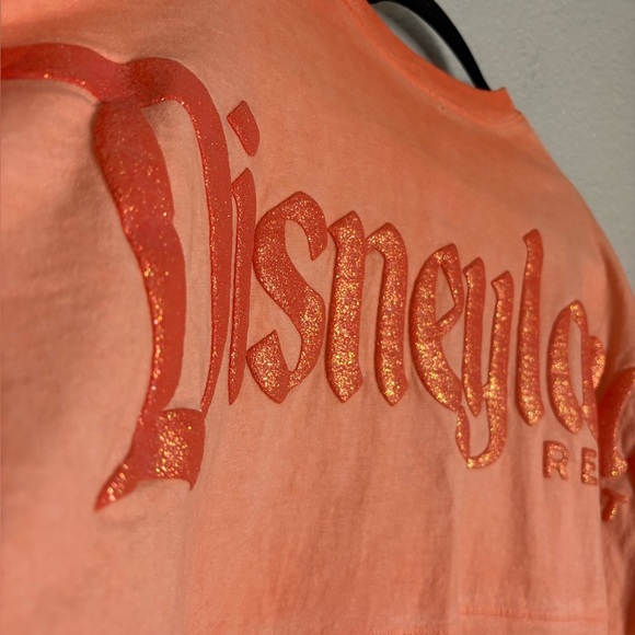 Disneyland Resort Ariel’s Grotto Coral Ombré Glitter Spirit Jersey Medium - Picture 7 of 13